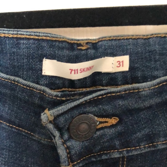 Levi 711 Skinny Jean Size 31 Long - Picture 4 of 6